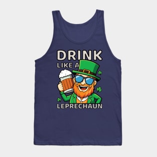 Drink Like A Leprechaun | St. Patrick's Day Funny Tank Top